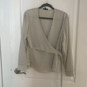 Top shop criss cross shirt